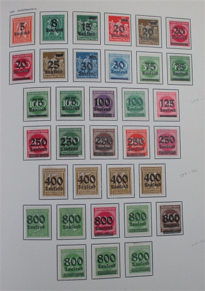 Germany Post WWI Weimar Period Collection and 1948-51 Historical Building Series Study (Est $300-$400)