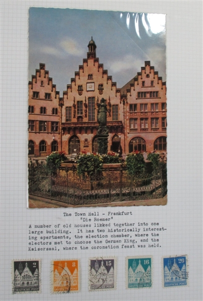 Germany Post WWI Weimar Period Collection and 1948-51 Historical Building Series Study (Est $300-$400)