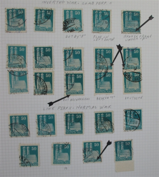 Germany Post WWI Weimar Period Collection and 1948-51 Historical Building Series Study (Est $300-$400)
