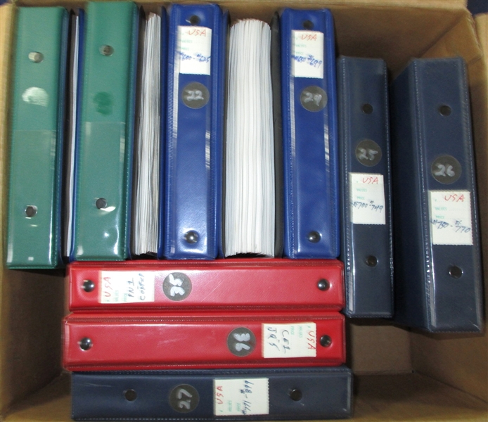 USA Dealer Stock in 12 Sales Binders (Est $1600-2000)