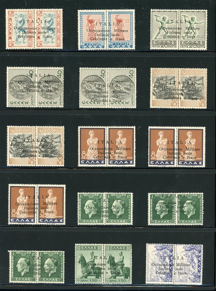 Greece - Ionian Islands under Italian Occupation, Unused (Est $400-$800)