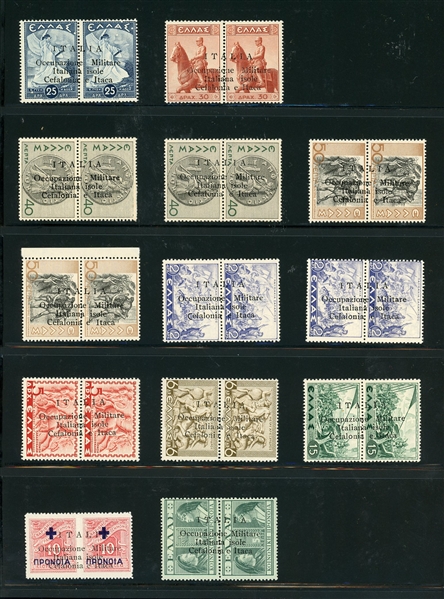 Greece - Ionian Islands under Italian Occupation, Unused (Est $400-$800)