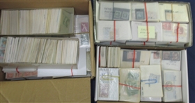 Worldwide Hoard in Glassines - 1000s (Est $1500-2500)