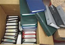 Large Foreign Dealer Stock in 34 Small Sales Binders (Est $4000-5000)