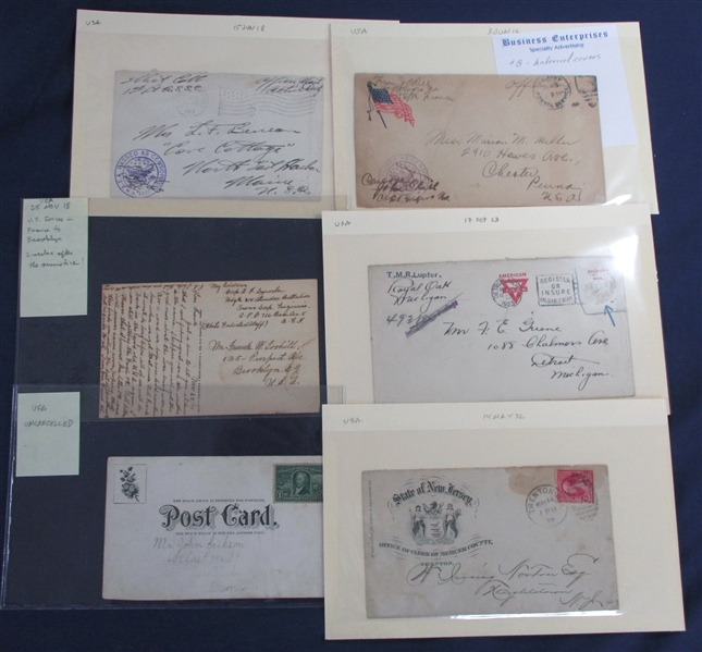United States Cover Lot - Censored, Advertising, Etc (Est $100-$150)