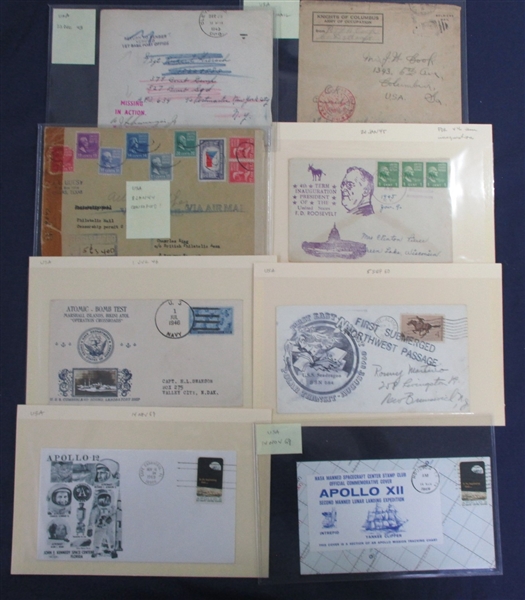 United States Cover Lot - Censored, Advertising, Etc (Est $100-$150)