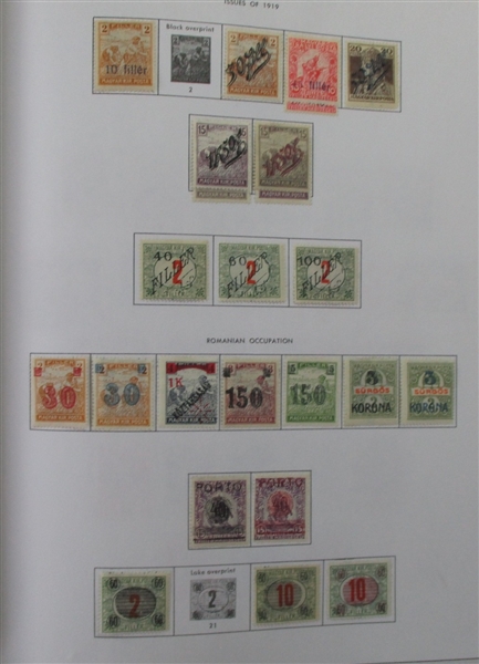 Hungary Collection in 22 Binders, plus More! (Est $300-500)