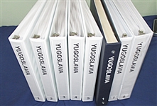 Yugoslavia and Areas Collection of Stamps and Covers in 8 Binders (Est $400-500)