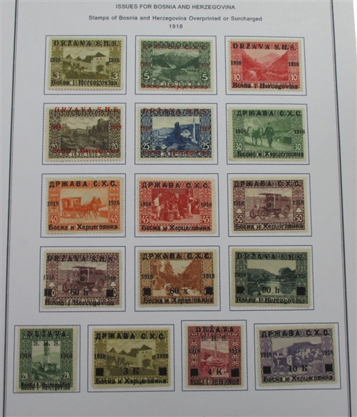 Yugoslavia and Areas Collection of Stamps and Covers in 8 Binders (Est $400-500)