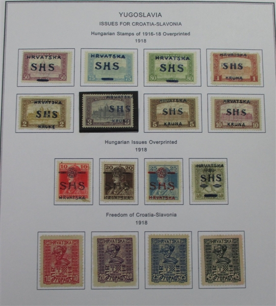 Yugoslavia and Areas Collection of Stamps and Covers in 8 Binders (Est $400-500)