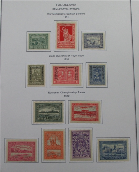 Yugoslavia and Areas Collection of Stamps and Covers in 8 Binders (Est $400-500)