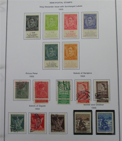 Yugoslavia and Areas Collection of Stamps and Covers in 8 Binders (Est $400-500)