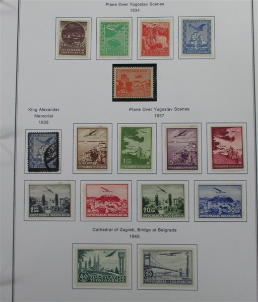 Yugoslavia and Areas Collection of Stamps and Covers in 8 Binders (Est $400-500)