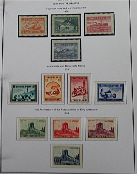 Yugoslavia and Areas Collection of Stamps and Covers in 8 Binders (Est $400-500)