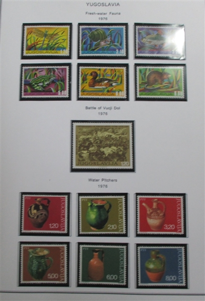 Yugoslavia and Areas Collection of Stamps and Covers in 8 Binders (Est $400-500)