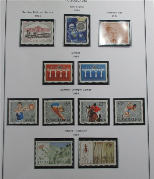 Yugoslavia and Areas Collection of Stamps and Covers in 8 Binders (Est $400-500)