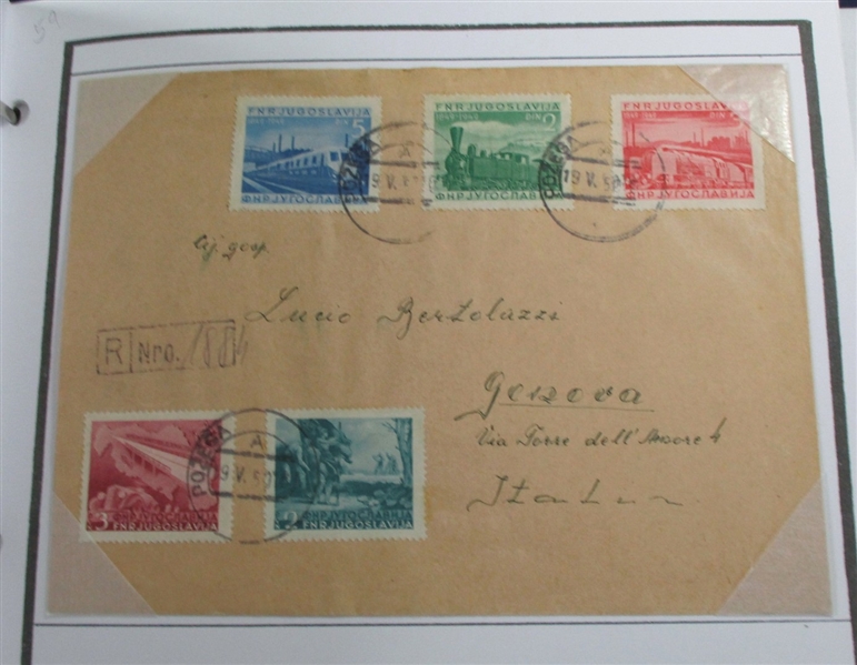 Yugoslavia and Areas Collection of Stamps and Covers in 8 Binders (Est $400-500)