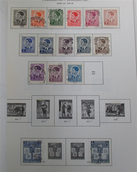 Yugoslavia and Areas Collection of Stamps and Covers in 8 Binders (Est $400-500)