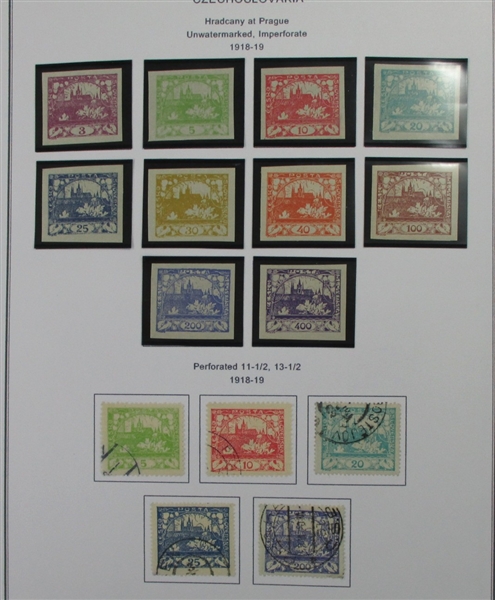Czechoslovakia Collection in 14 Binders to Early 1990s (Est $400-500)
