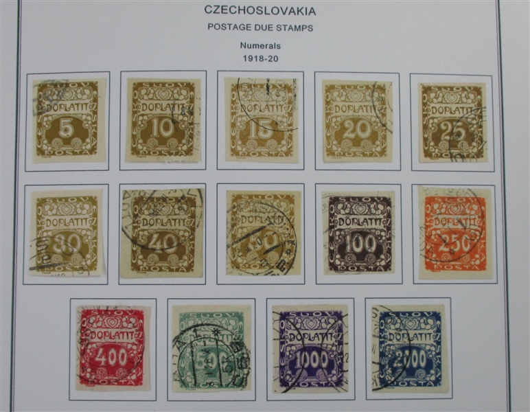 Czechoslovakia Collection in 14 Binders to Early 1990s (Est $400-500)