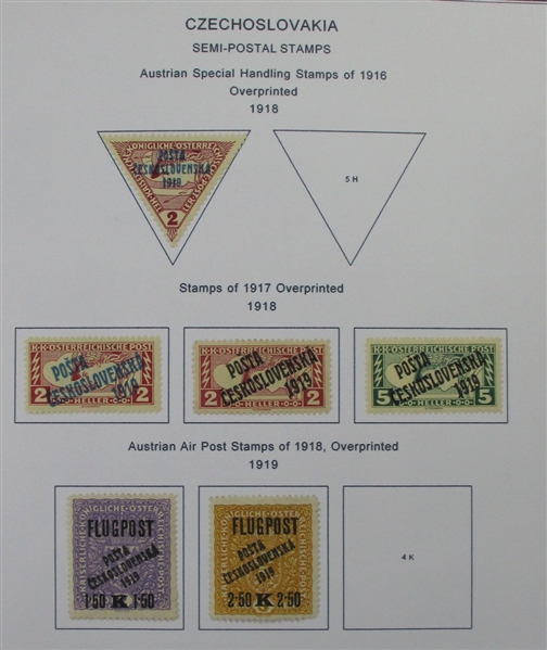 Czechoslovakia Collection in 14 Binders to Early 1990s (Est $400-500)