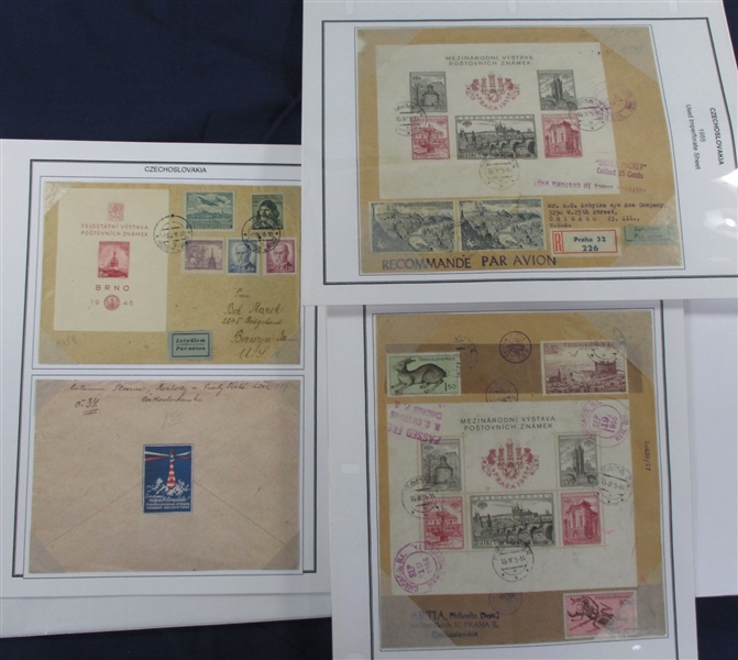 Czechoslovakia Collection in 14 Binders to Early 1990s (Est $400-500)