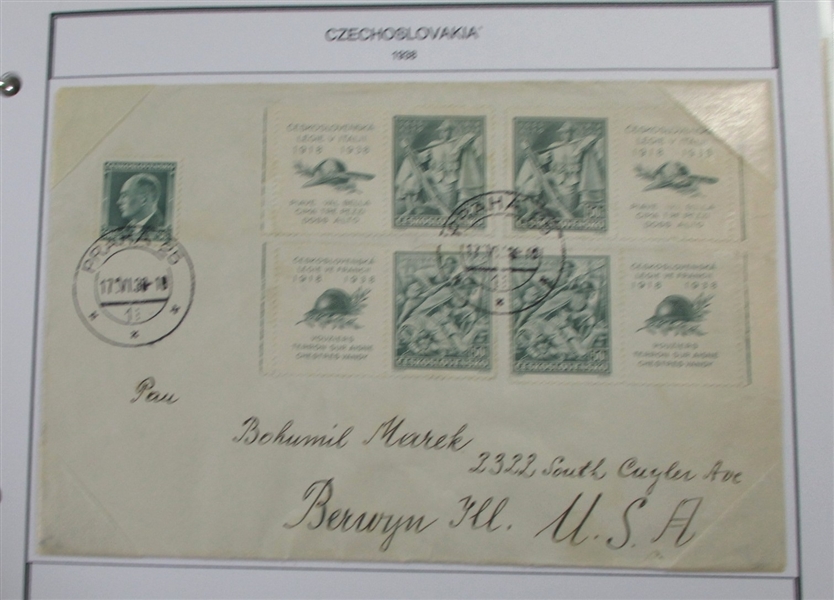Czechoslovakia Collection in 14 Binders to Early 1990s (Est $400-500)