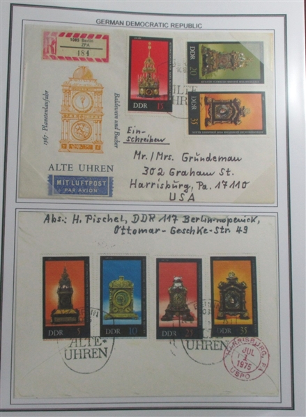 GDR / DDR Collection of Stamps and Covers (Est $500-600)