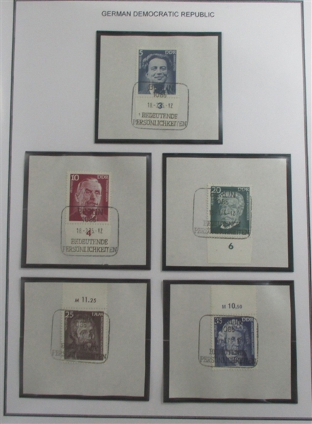 GDR / DDR Collection of Stamps and Covers (Est $500-600)