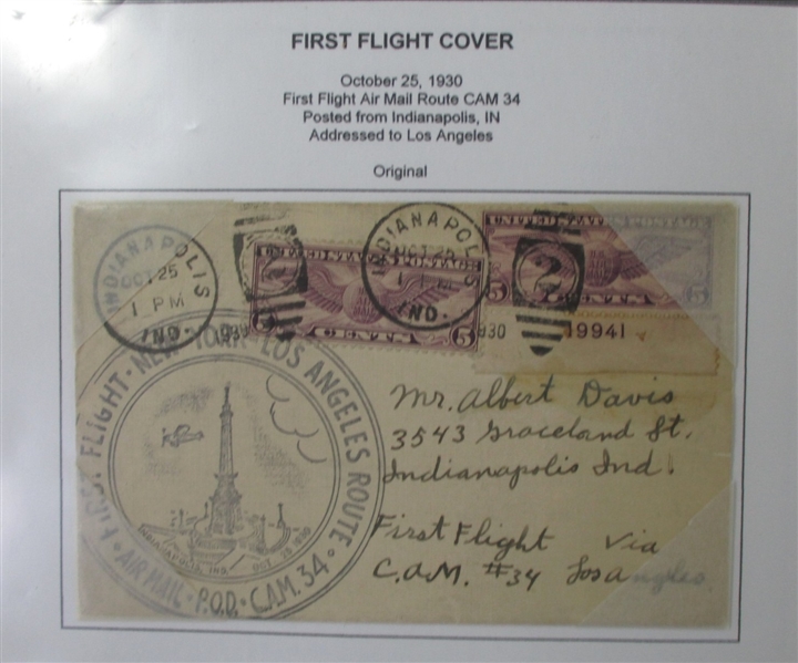 Large First Flight Cover Collection (Est $400-500)