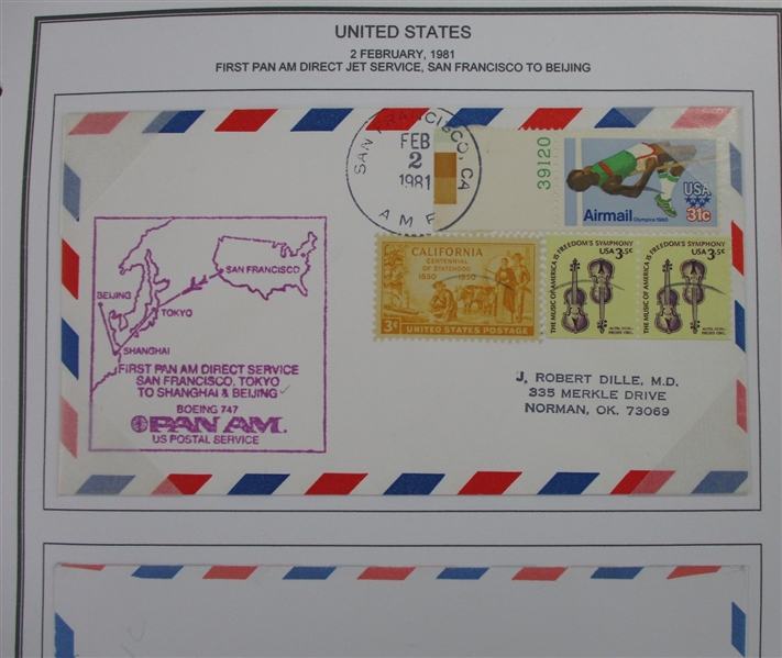 Large First Flight Cover Collection (Est $400-500)