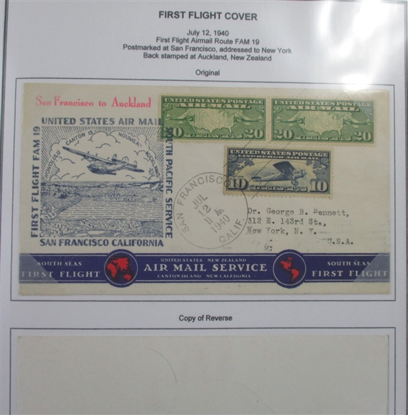 Large First Flight Cover Collection (Est $400-500)