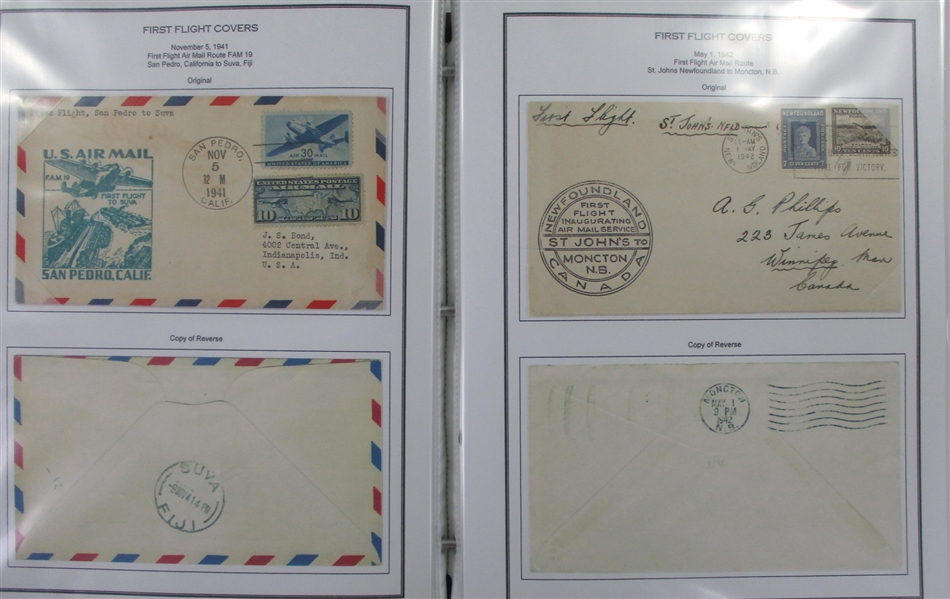 Large First Flight Cover Collection (Est $400-500)