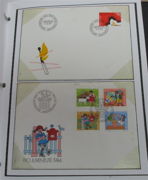 Liechtenstein and Switzerland First Day Covers (Est $200-300)