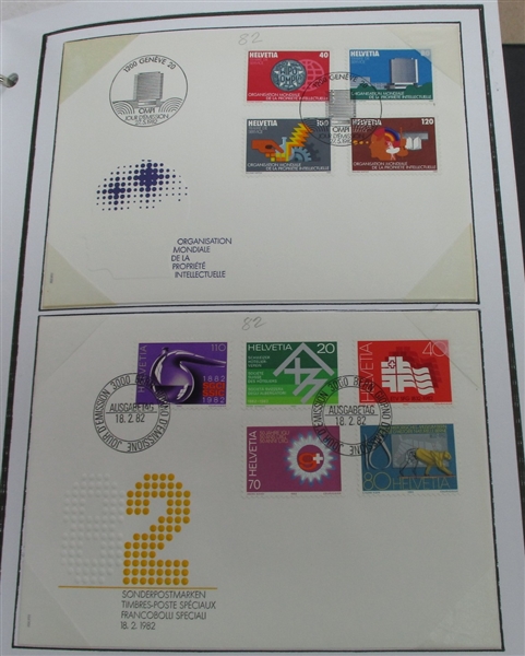 Liechtenstein and Switzerland First Day Covers (Est $200-300)