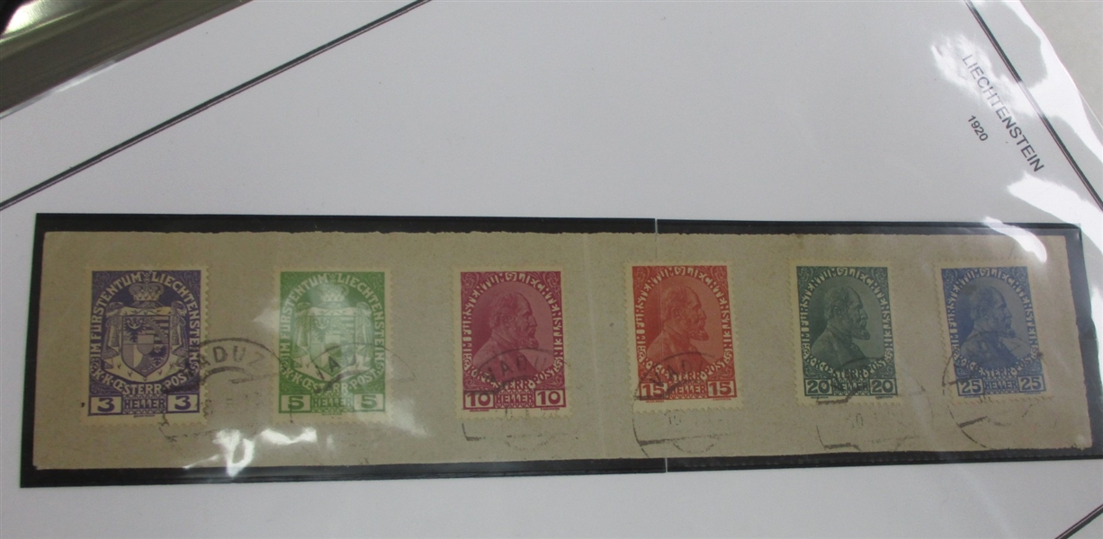 Liechtenstein and Switzerland First Day Covers (Est $200-300)