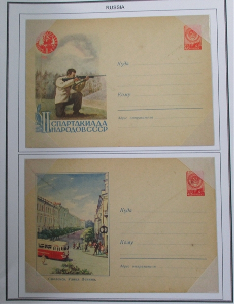 Russia Mostly Modern Collection of Covers and Stamps (Est $200-300)