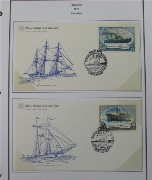 Russia Mostly Modern Collection of Covers and Stamps (Est $200-300)