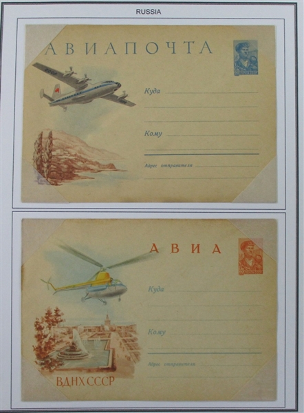 Russia Mostly Modern Collection of Covers and Stamps (Est $200-300)