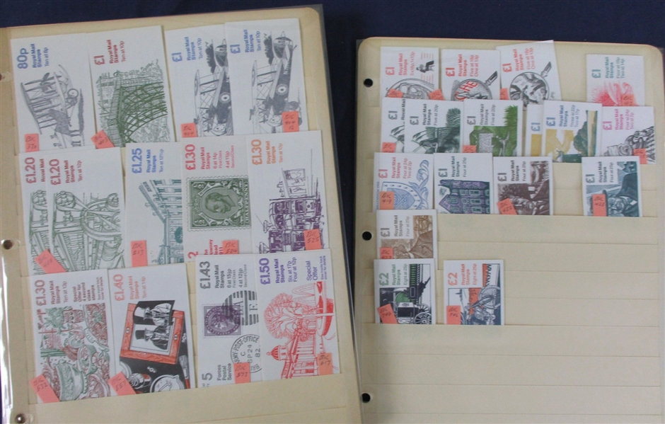 Great Britain Mint Booklet Lot (Est $300-400)