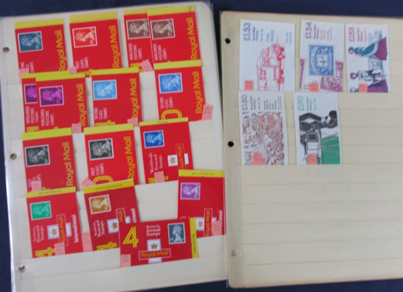Great Britain Mint Booklet Lot (Est $300-400)