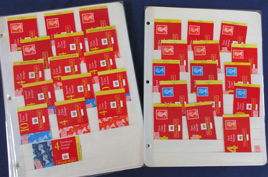 Great Britain Mint Booklet Lot (Est $300-400)