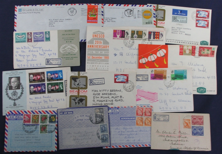 Great Britain and British Commonwealth Cover Lot (Est $175-250)