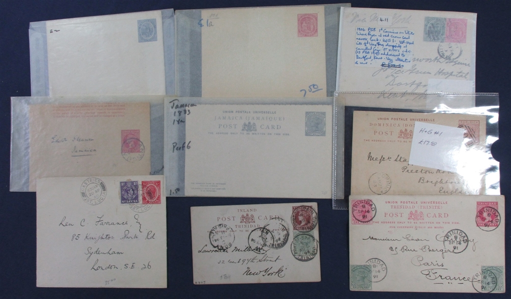 British West Indies Mint/Used Postal Stationery (Est $350-400)