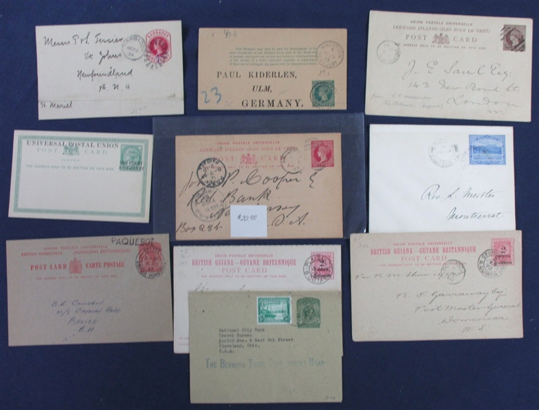 British West Indies Mint/Used Postal Stationery (Est $350-400)