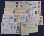 British West Indies Used Registered Letter Postal Stationery (Est $175-250)