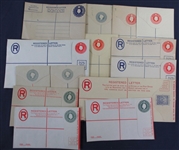 British West Indies Mint Registered Letter Postal Stationery (Est $175-250)