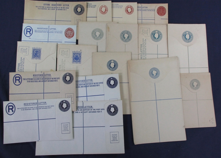 British West Indies Mint Registered Letter Postal Stationery (Est $175-250)