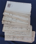 Leeward Islands Revenue Stamped Documents, 1906//1923 (Est $300-400)