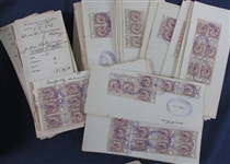 Leeward Islands Revenue Stamped Documents, 1919//1933 (Est $350-450)
